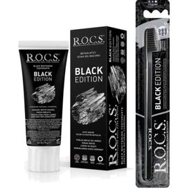 R.O.C.S. Black Edıtıon Kömür Beyazlatıcı Diş Macunu Ve Diş Fırçası