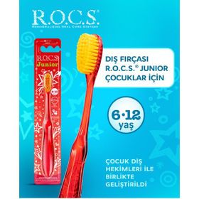 R.O.C.S. Junior Kırmızı Yumuşak 6-12 Yaş Çocuk Diş Fırçası