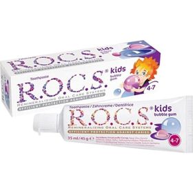 R.O.C.S Kids 4-7 Yaş Meyveli Çocuk Balon Sakızı 35 ml Diş Macunu