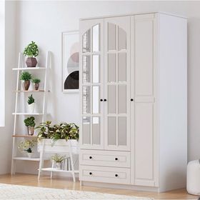 Rabi Beyza Avangart 3 Kapaklı 2 Çekmeceli Gardırop