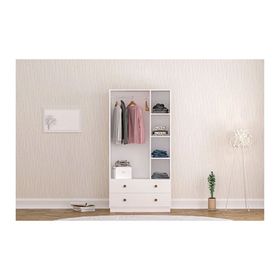 Rabi Elif Modern 3 Kapak 2 Çekmeceli Gardırop