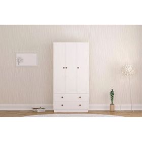 Rabi Elif Modern 3 Kapak 2 Çekmeceli Gardırop