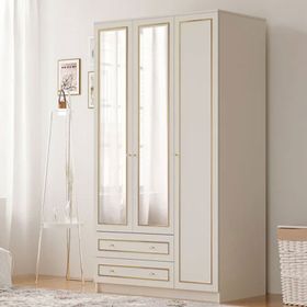 Rabi Gold Aynali 3 Kapak 2 Çekmeceli Gardrop