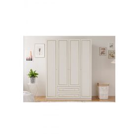 Rabi Gold Country 4 Kapak 2 Çekmeceli Mega Gardırop