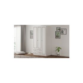Rabi Grey Country 3 Kapak 2 Çekmeceli Gardırop
