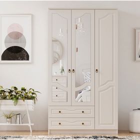 Rabi Irmak Country 3 Kapaklı 2 Çekmeceli Aynalı Gardırop