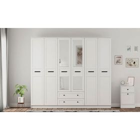Rabi Rumy S1 Country 6 Kapak 2 Çekmeceli Aynalı Gardırop