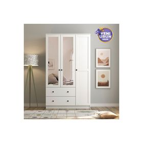 Rabi Side 3 Kapak 2 Çekmece Aynalı Gardırop