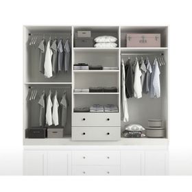 Rabi Side Rose 6 Kapak 2 Çekmece Aynalı Gardırop