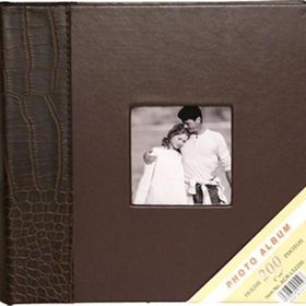 Rabsev 10x15 cm 200 Fotoğraf Kapasiteli Lüks Pencereli Deri Fotoğraf Albümü