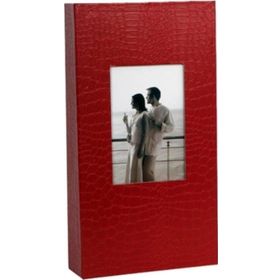 Rabsev 10x15 cm 300 Fotoğraf Kapasiteli Lüks Pencereli Deri Fotoğraf Albümü
