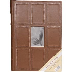 Rabsev 10x15 cm 300 Fotoğraf Kapasiteli Lüks Pencereli Deri Memory Fotoğraf Albümü