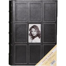 Rabsev 10x15 cm 300 Fotoğraf Kapasiteli Lüks Pencereli Deri Memory Fotoğraf Albümü