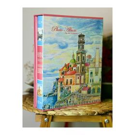 Rabsev RS022 10x15 cm 200 Fotoğraf Kapasiteli Yaz Esintisi Desenli Kutulu Fotoğraf Albümü