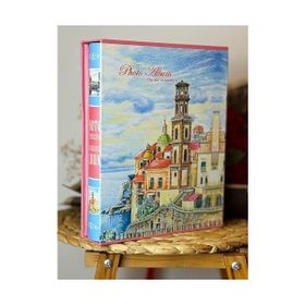 Rabsev RS022 10x15 cm 200 Fotoğraf Kapasiteli Yaz Esintisi Desenli Kutulu Fotoğraf Albümü