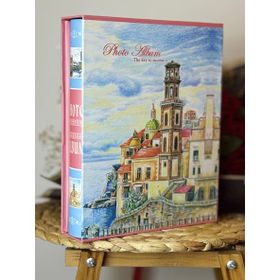 Rabsev RS022 10x15 cm 200 Fotoğraf Kapasiteli Yaz Esintisi Desenli Kutulu Fotoğraf Albümü