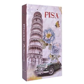 Rabsev RS101 10x15 cm 300 Fotoğraf Kapasiteli Pisa Kulesi Desenli Fotoğraf Albümü