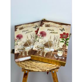 Rabsev RS23 10x15 cm 300'lük Piyano Desenli Kutulu Yatay Model Anı Fotoğraf Albümü