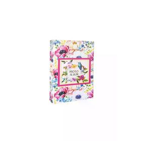 Rabsev RS306 10x15 cm 200 Fotoğraf Kapasiteli Çiçekler Desenli Lüks Fotoğraf Albümü