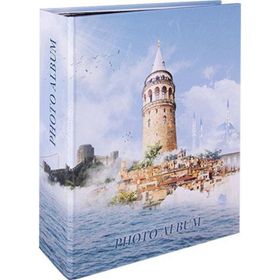 Rabsev RS306 10x15 cm 200 Fotoğraf Kapasiteli İstanbul Desenli Lüks Fotoğraf Albümü