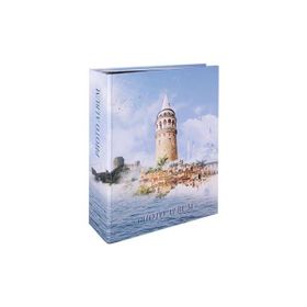 Rabsev RS306 10x15 cm 200 Fotoğraf Kapasiteli İstanbul Desenli Lüks Fotoğraf Albümü