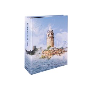 Rabsev RS306 10x15 cm 200 Fotoğraf Kapasiteli İstanbul Desenli Lüks Fotoğraf Albümü