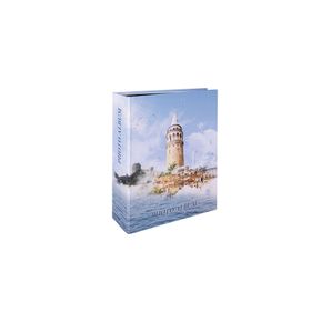 Rabsev RS306 10x15 cm 200 Fotoğraf Kapasiteli İstanbul Desenli Lüks Fotoğraf Albümü