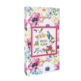 Rabsev RS307 10x15 cm 300 Fotoğraf Kapasiteli Çiçekler Desenli Lüks Fotoğraf Albümü