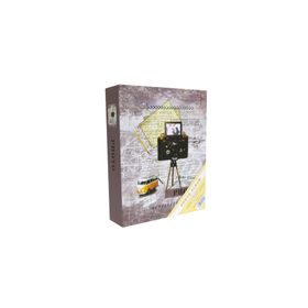 Rabsev RS4602-1 10x15 cm 200 Fotoğraf Kapasiteli Kamera Desenli Anı Fotoğraf Albümü