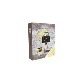 Rabsev RS4602-1 10x15 cm 200 Fotoğraf Kapasiteli Kamera Desenli Anı Fotoğraf Albümü