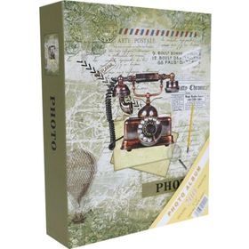 Rabsev RS4602-1 10x15 cm 200 Fotoğraf Kapasiteli Telefon Desenli Anı Fotoğraf Albümü