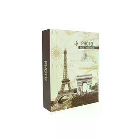 Rabsev RS4602-2 10x15 cm 200 Fotoğraf Kapasiteli Eyfel Kulesi Desenli Anı Fotoğraf Albümü