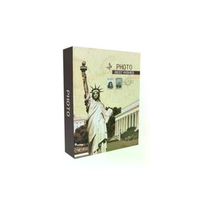 Rabsev RS4602-2 10x15 cm 200 Fotoğraf Kapasiteli Eyfel Kulesi Desenli Anı Fotoğraf Albümü