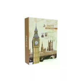 Rabsev RS4602-2 10x15 cm 200 Fotoğraf Kapasiteli Eyfel Kulesi Desenli Anı Fotoğraf Albümü