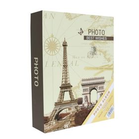 Rabsev RS4602-2 10x15 cm 200 Fotoğraf Kapasiteli Eyfel Kulesi Desenli Anı Fotoğraf Albümü