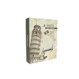 Rabsev RS4602-2 10x15 cm 200 Fotoğraf Kapasiteli Pisa Kulesi Desenli Anı Fotoğraf Albümü