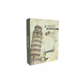 Rabsev RS4602-2 10x15 cm 200 Fotoğraf Kapasiteli Pisa Kulesi Desenli Anı Fotoğraf Albümü