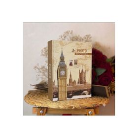 Rabsev RS4602-2 10x15 cm 200 Fotoğraf Kapasiteli Pisa Kulesi Desenli Anı Fotoğraf Albümü