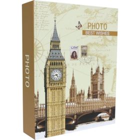 Rabsev RS4602-2 10x15 cm 200 Fotoğraf Kapasiteli Saat Kulesi Desenli Anı Fotoğraf Albümü
