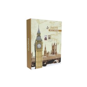 Rabsev RS4602-2 10x15 cm 200 Fotoğraf Kapasiteli Saat Kulesi Desenli Anı Fotoğraf Albümü