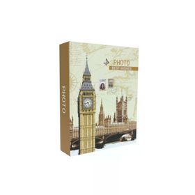 Rabsev RS4602-2 10x15 cm 200 Fotoğraf Kapasiteli Saat Kulesi Desenli Anı Fotoğraf Albümü