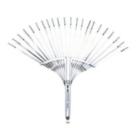 Raco 53731 45 cm Ahşap Saplı Metal Çim ve Yaprak Toplama Tırmığı