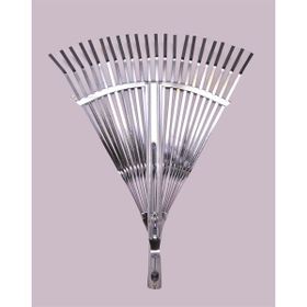 Raco 53731 45 cm Ahşap Saplı Metal Çim ve Yaprak Toplama Tırmığı