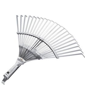 Raco Ahşap Saplı Ayarlı 30-45 cm Metal Çim ve Yaprak Toplama Tırmığı