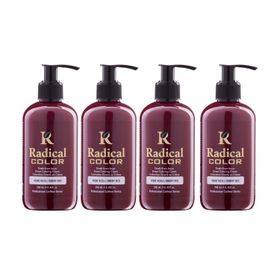 Radical Color New 25 Cheryred Vişne Kızılı Amonyaksız Su Bazlı 4x250 ml Saç Boyası