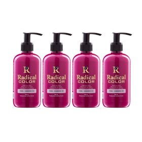 Radical Color Pembe Su Bazlı 4 Adet 250 ml Saç Boyası