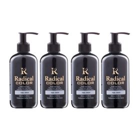 Radical Color Yeşil Su Bazlı 250 ml 4 Adet Saç Boyası