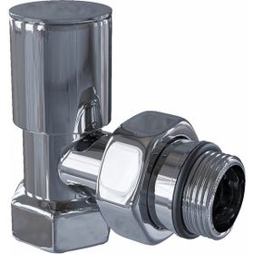 Radiva 1-2 Krom Köşe Metal Volanlı Radyatör Vanası