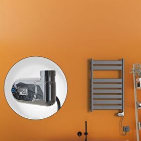 Radiva Bora Bora 300 W 500x800 Antrasit Thesis Termostatlı Elektrikli Havlupan