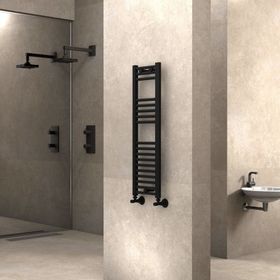 Radiva Haiti 300x1000 mm Düz Mat Siyah Havlupan